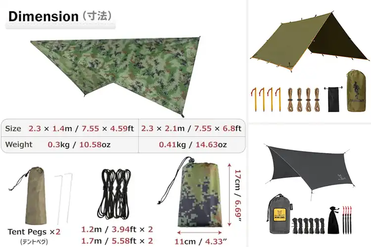 Detailed view of Best Camp Tent Tarps For Shelter And Shade