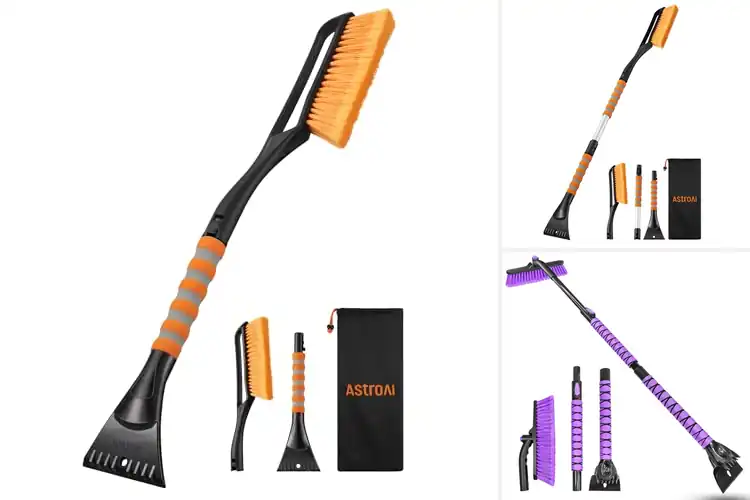 Detailed view of Best Heavy Duty Car Snow Brush With ABS Shaft