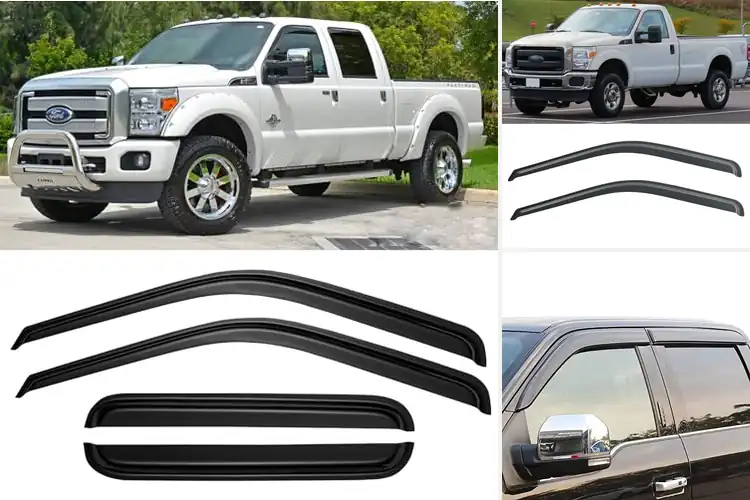 Detailed view of Best No-Drill Window Visors For Ford Truck