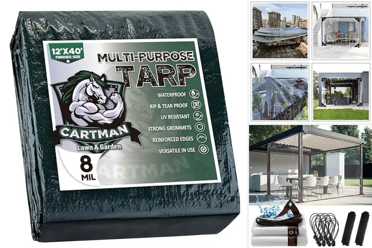 Detailed view of 9 Best Nylon Rope Reinforced Tarps for Ultimate Durability