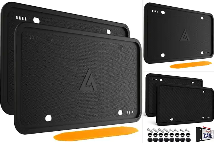 Detailed view of Best Scratch-Proof License Plate Frames