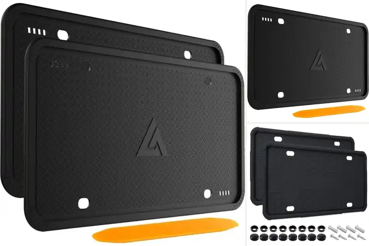 Detailed view of 10 Best Silicone License Plate Holders: Protect & Silence Rides