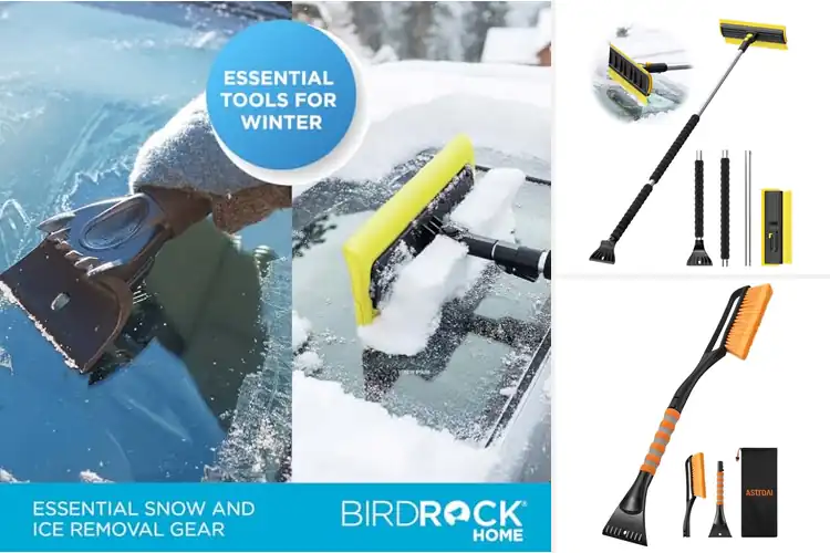 Detailed view of Best Split Head Snow Brush