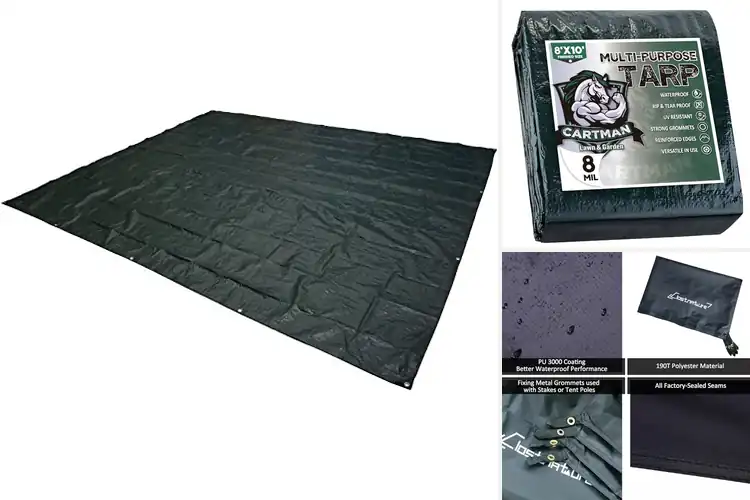 Detailed view of 10 Best Tent Tarps: Dry Gear Every Adventure
